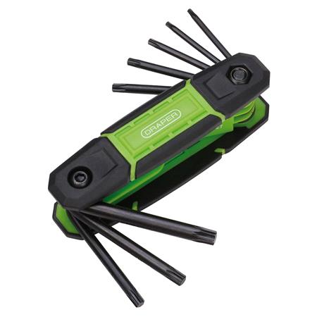 Draper 31256 Folding TX STAR Key Set (8 Piece)