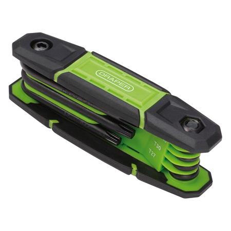 Draper 31256 Folding TX STAR Key Set (8 Piece)