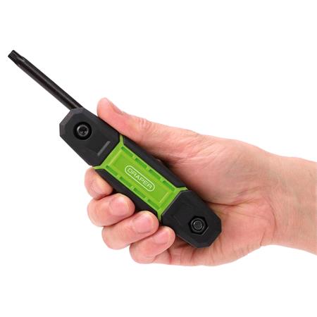 Draper 31269 TX STAR and Metric Folding Hex Key Set (16 Piece)