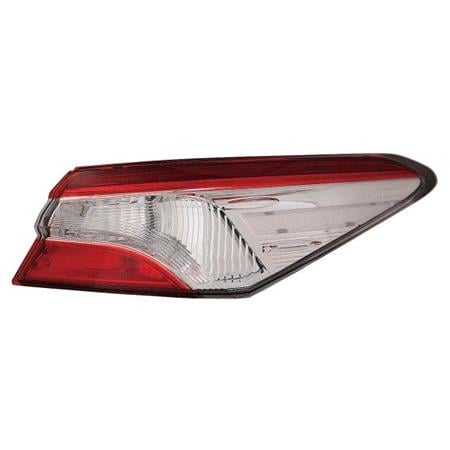 Right Rear Lamp (Outer, On Quarter Panel, LED / Halogen, Base Models Only) for Toyota CAMRY 2019 on