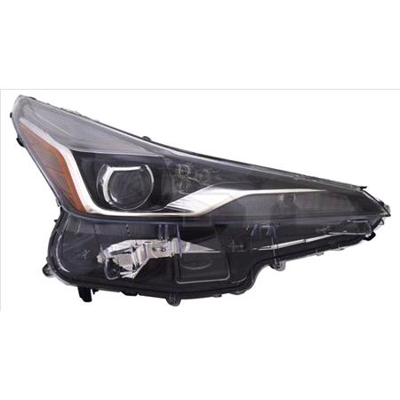 Right Headlamp (LED, Supplied Without LED Control Module, Supplied With Motor) for Toyota PRIUS PHV 2019 on