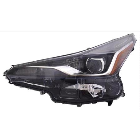 Left Headlamp (LED, Supplied Without LED Control Module, Supplied With Motor) for Toyota PRIUS PHV 2019 on
