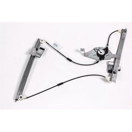 Front Right Electric Window Regulator Mechanism (without motor) for SKODA OCTAVIA Combi (1U5), 1996 2004, 4 Door Models, One Touch/AntiPinch Version, holds a motor with 6 or more pins