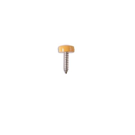 Connect 31539 Number Plate Screws   Yellow   No.8 x 3 4in.   Pack Of 100