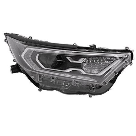 Right Headlamp (Full LED, Supplied With Motor, Supplied Without LED Control Modules) for Toyota RAV 4 V 2019 on