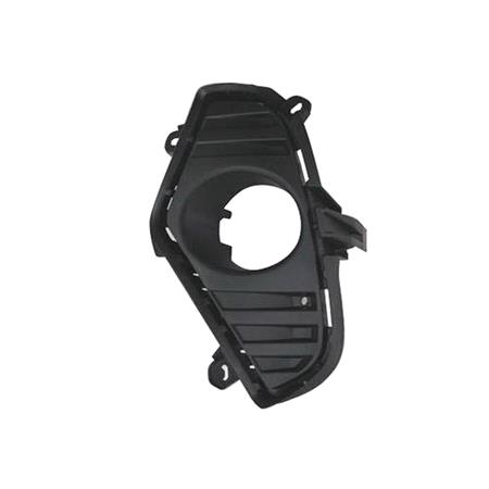 Left Front Bumper Grille (Grained, Matt Black, With Hole For Fog Lamp) for Toyota RAV 4 V VAN 2018 Onwards