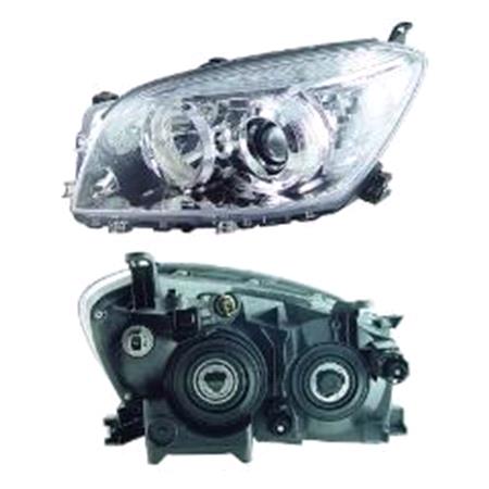 Left Headlamp (With Chrome Bezel) for Toyota RAV 4 III 2006 on