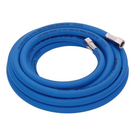 Draper 31733 High Visibility Hybrid Air Hose, 5m x 8mm, 1/4" BSP, Blue