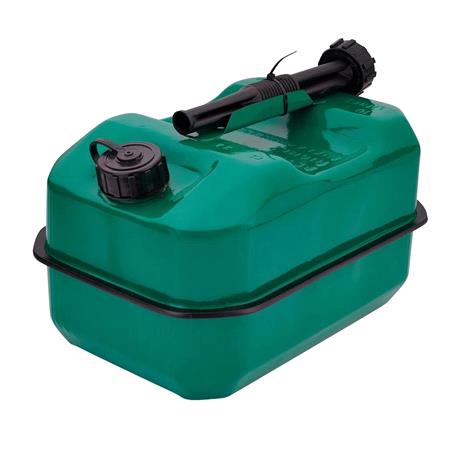 Draper 31791 Flat Steel Fuel Can, 10L   Green