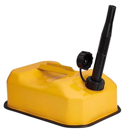 Draper 31793 Explosafe Flat Steel Fuel Can, 5L, Yellow