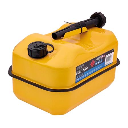 Draper 31794 Explosafe Flat Steel Fuel Can, 10L   Yellow