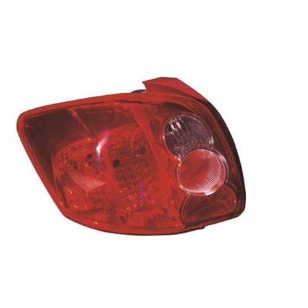 Left Rear Lamp (Halogen, Supplied Without Bulbholder, Original Equipment) for Toyota AURIS 2007 to 2009
