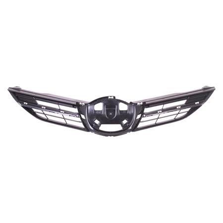 Toyota Auris 2013 2015 Front Bumper Grille, Matte Black, Supplied Without Chrome Trims or Painted Moulding