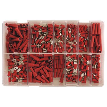 Connect 31850 Wiring Connectors   Red   Pre Insulated Assorted   Pack of 260