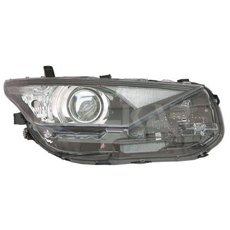 Right Headlamp (Halogen, Takes HIR Bulb, With LED Daytime Running Light, Supplied With Motor) for Toyota AURIS VAN Box 2015 2019