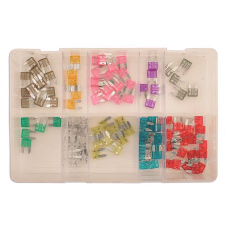 Connect 31857 Fuses   Mini Blade   Assorted   Box Qty 100