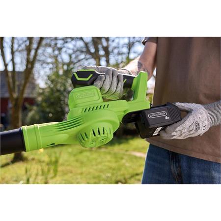Draper 31863 18V Leaf Blower, 1 x 4.0Ah Battery, 1 x Charger