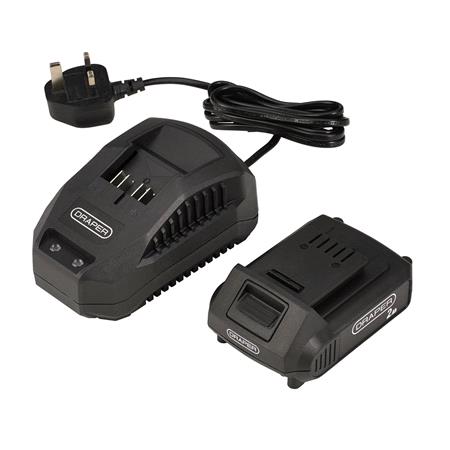 Draper 31866 18V Weed Remover, 1 x 2.0Ah Battery, 1 x Charger