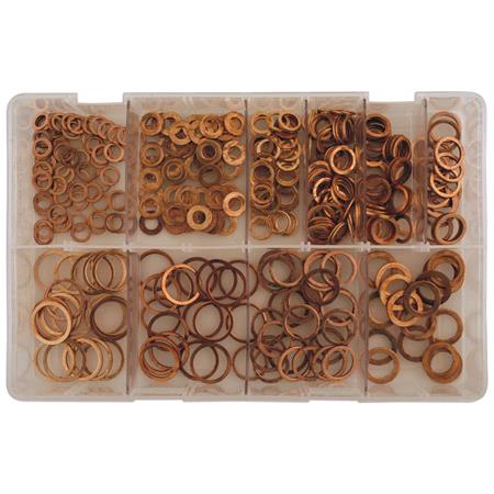 Connect 31871 Copper Washers   Diesel Injection   Assorted   Box Qty 360