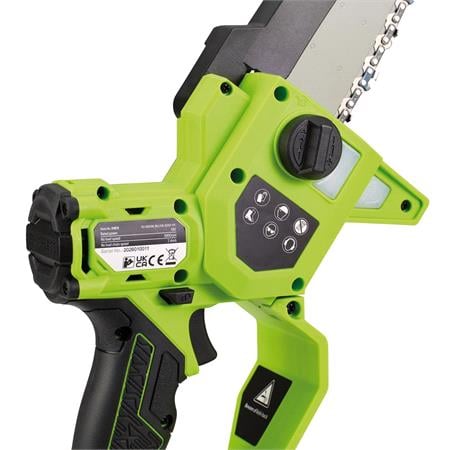 Draper 31872 18V Brushless Mini Pruner Saw, 1 x 4.0Ah Battery, 1 x Charger