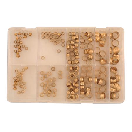 Connect 31887 Brass Olives   Barrel & Stepped   Metric   Pack Of 200