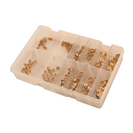 Connect 31887 Brass Olives   Barrel & Stepped   Metric   Pack Of 200