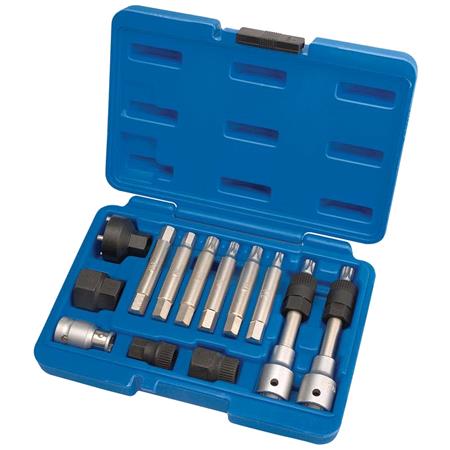 Draper Expert 31913 Alternator Pulley Tool Kit (13 piece)