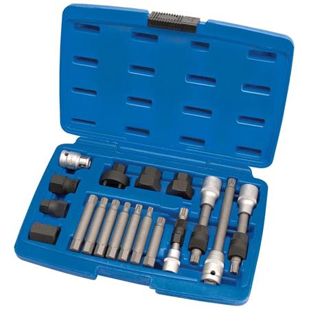 Draper Expert 31921 Alternator Pulley Tool Kit (18 piece)