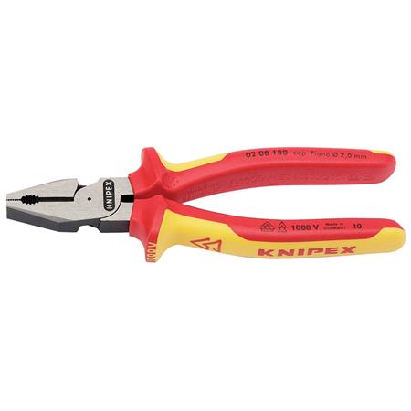 Knipex 32015 VDE Fully InsulatedHigh Leverage Combination Pliers (180mm)