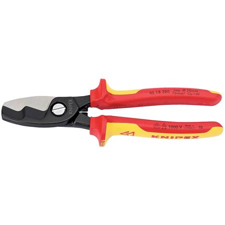 Knipex 32023 VDE Fully Insulated Cable Shears (200mm)