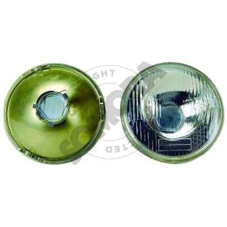 Universal Round Headlamp RH and LH , 5.75 Inch, H4 Bulb, 144mm