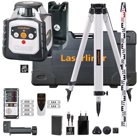 Draper 32170 Laserliner Cubus 210S Rotary Laser Level Kit, 1500mm