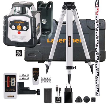 Draper 32173 Laserliner Cubus 110S Fully Automatic Rotating Laser Level, 150cm