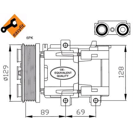 NRF Air Conditioning Compresor