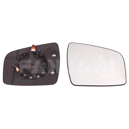 Right Wing Mirror Glass (heated) and Holder for OPEL ZAFIRA, 2009 2014