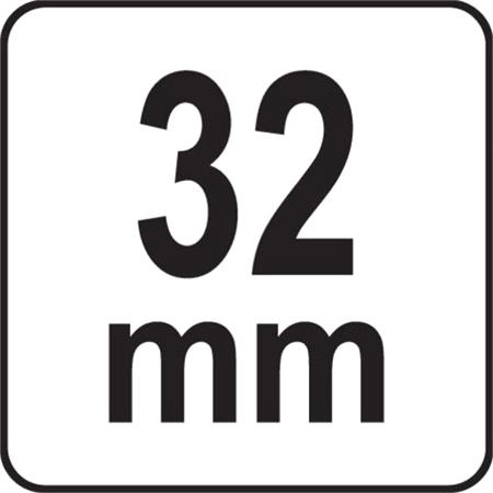 IRON PADLOCK 32MM   GREY