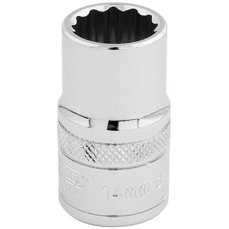 Draper Expert 33125 1 2 inch Square Drive Hi Torq 12 Point Socket (14mm)