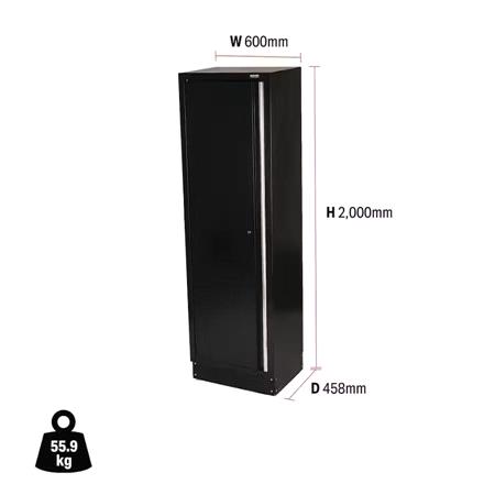 Draper 33165 BUNKER Modular Tall Floor Cabinet, 1 Door, 600mm