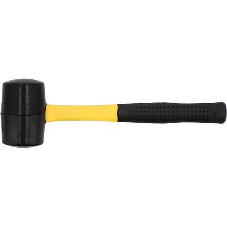 RUBBER MALLET FIBREGLASS HANDLE 500G