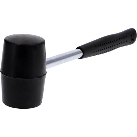 RUBBER MALLET STEEL HANDLE 410G