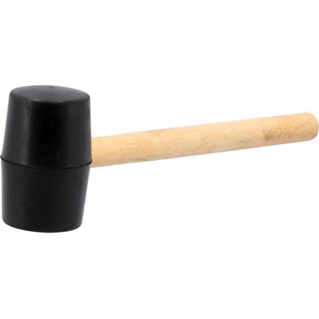 RUBBER MALLET WOODEN HANDLE