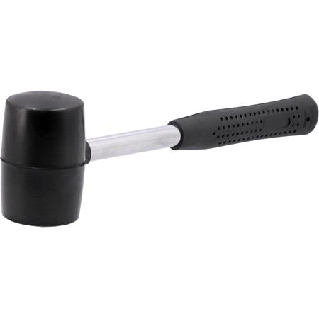 RUBBER MALLET STEEL HANDLE 700G