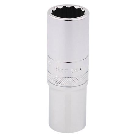 Draper Expert 33741 1 2 inch Square Drive Hi Torq 12 Point Deep Socket (18mm)