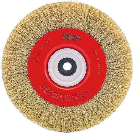 Draper 33880 200 x 25mm Crimped Steel Wire Brushes
