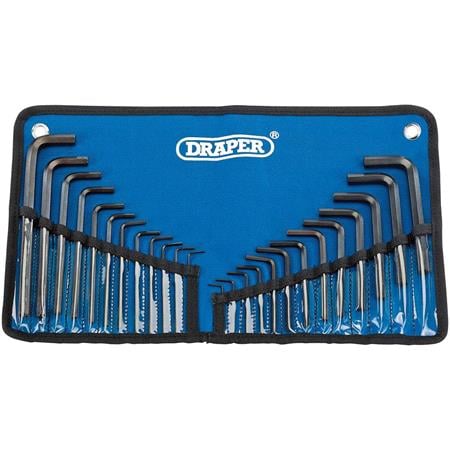 Draper 33892 Metric Imperial Combined Hexagon Key Set (25 Piece)