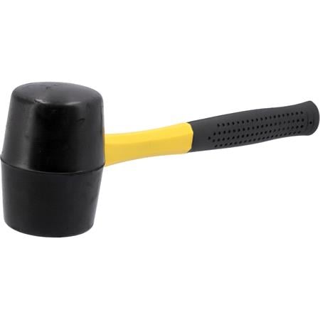 RUBBER MALLET FIBREGLASS HANDLE 1200G