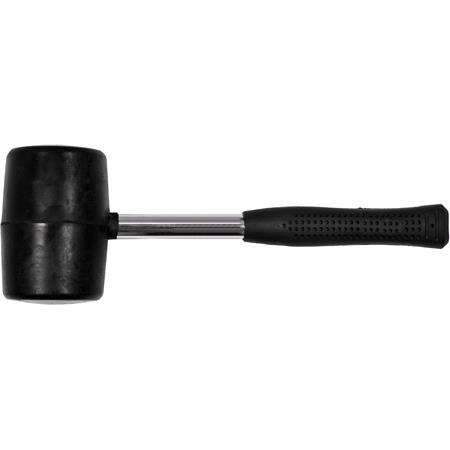 RUBBER MALLET STEEL HANDLE 1100G