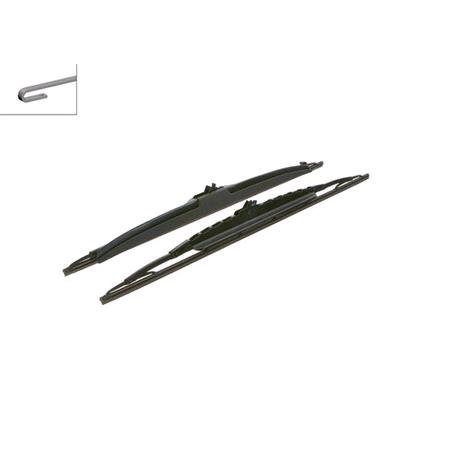 BOSCH 367S Superplus Wiper Blade Front Set (600 / 625mm   Hook Type Arm Connection) with Spoiler for BMW 7 Series, 1994 2001