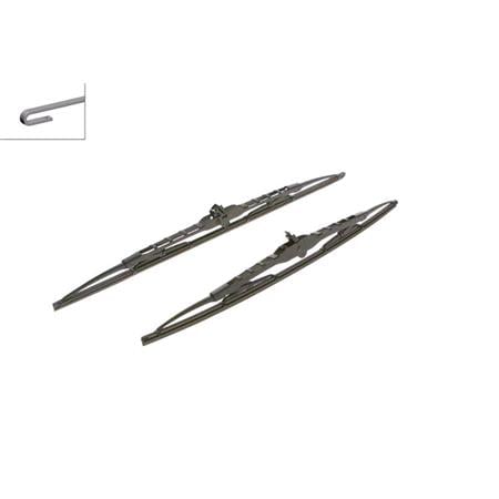 BOSCH SP21/19AS Superplus Wiper Blade Set (530 / 475 mm) with Spoiler for Seat AROSA, 1997 2004