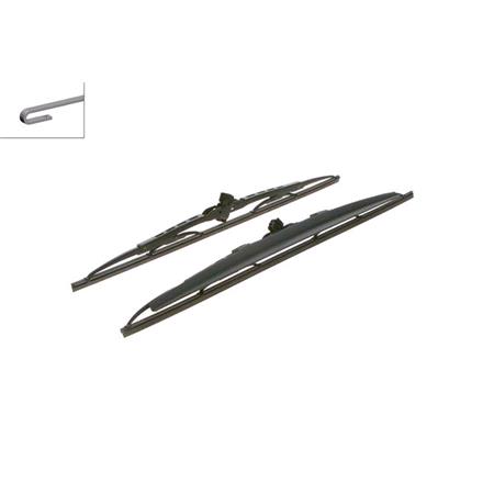 BOSCH SP21/19S Superplus Wiper Blade Set (530 / 475 mm) with Spoiler for Kia MENTOR Saloon, 1993 1997